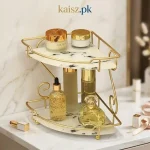 Wall Corner Triangle Makeup Holder Organizer Cosmetic Display Stand for Dressing Table Pakistan