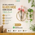Wall Mounted Glass Vase Buy Online with Fast Delivery in Pakistan