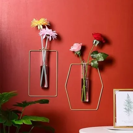 Wall-mounted Glass Vase Home Decor for Stunning Walls