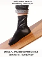 Winter Warm socks PU Leather