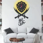Zulfiqar Sword Clock, Pakistan Islamic wall clock inspired by Hazrat Ali's sword