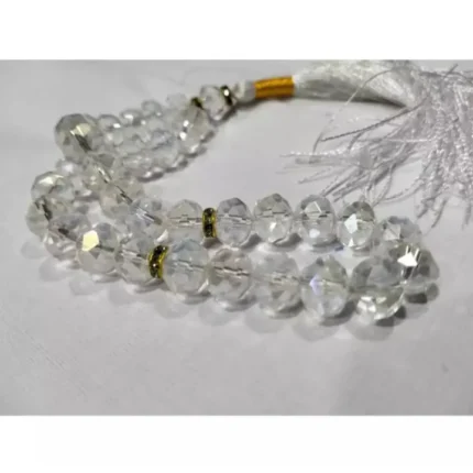 Crystal Tasbeeh 100 Beads - Premium Quality 8mm Beads