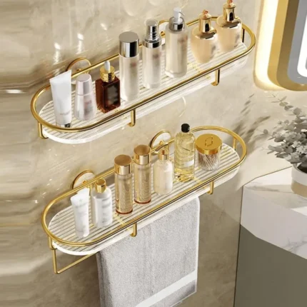 Bathroom Shelf With Hand Towel Bar