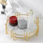 Round Mirror vanity Tray