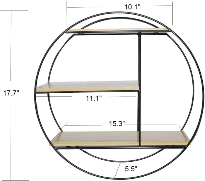 Round Wall Floating Shelves