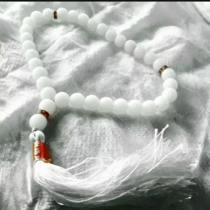 White Marble Tasbeeh 33 Beads - Lightweight & Affordable