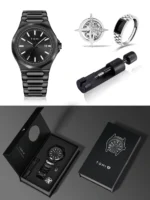 TOMI Luxury Business Men's Watch Black