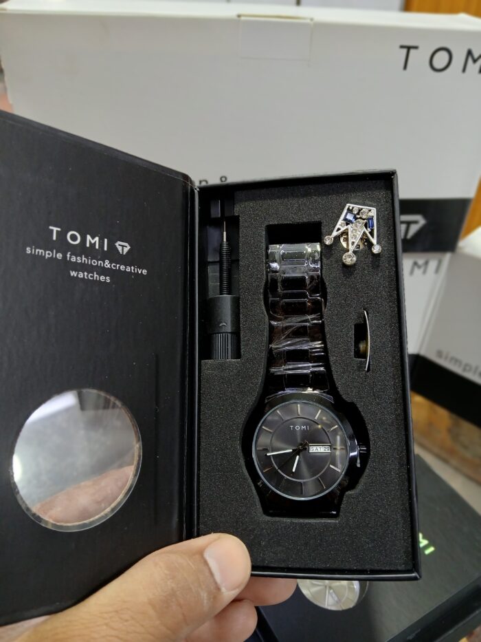 TOMI Luxury Business Men's Watch Black