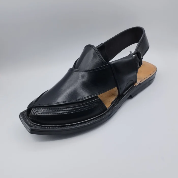 Norozi Chappal Sandal Black Single sole