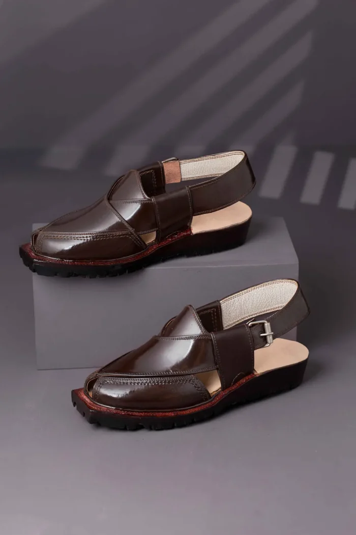 Norozi Chappal Brown Kheri