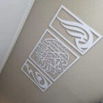 Islamic Wall Art – 3-Piece First Kalima Wood & Acrylic Islamic Calligraphy Set - Image 6