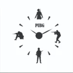Buy PUBG Wooden Wall Clock 3D Laser Cut Gamer Wall Décor Pakistan