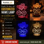 Customized Name Artistic Gifts 3D Illusion Lamp for bedroom décor (4)