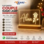 Customized Couple Name Lamp Pakistan – Romantic Personalized Gift