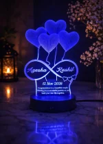 Customized Name Artistic Gifts 3D Illusion Lamp for bedroom décor (4)