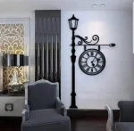 European MDF Wooden Wall Clock for modern living room decoration