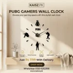 PUBG Wooden Wall Clock_11zon