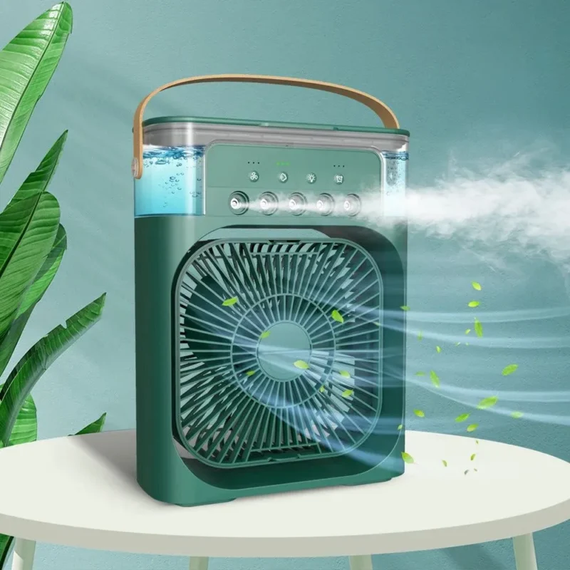 Electric Fan Air Cooler/conditioner/humidifier With Water Spray (usb)