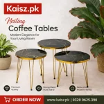 Modern round coffee table for living room in Pakistan