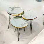 Modern round coffee table for living room in Pakistan