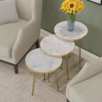 Modern round coffee table for living room in Pakistan