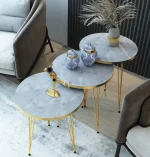 Modern round coffee table for living room in Pakistan