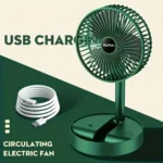 Portable Rechargeable Telescopic Folding Fan USB Foldable