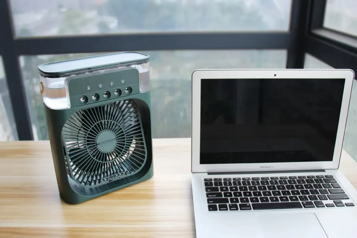 Electric Fan Air Cooler/conditioner/humidifier With Water Spray (usb)