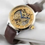 Fitron Golden Skeleton Mechanical Watch