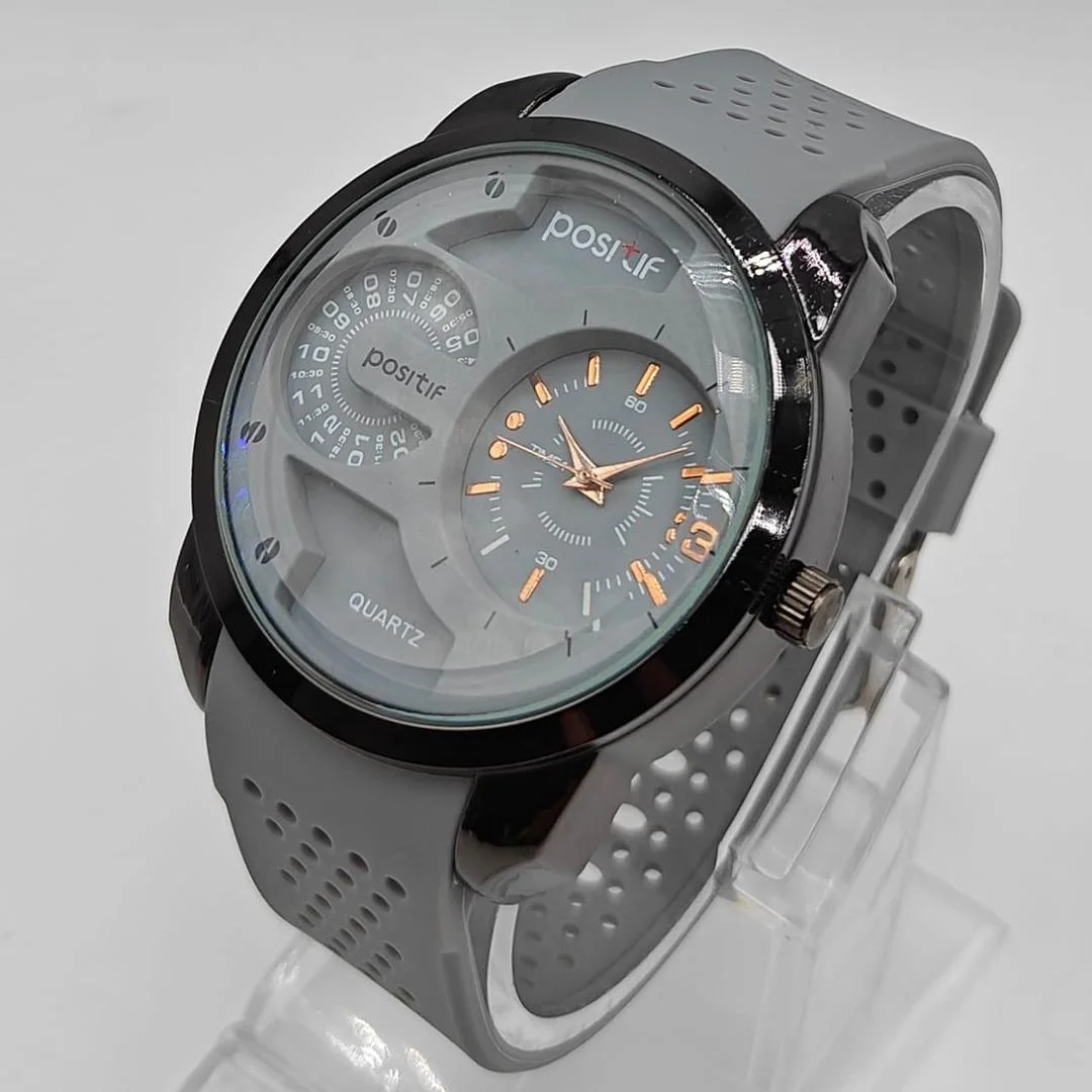 Men’s Dual-Dial Quartz Analog Wrist Watch