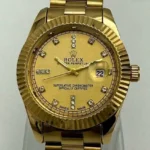 Rolex Men’s Stainless Steel Watch Gold