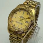 Rolex Men’s Stainless Steel Watch Gold