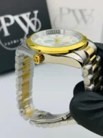 Rolex Stainless Steel Watch Silver Gold