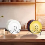 Metal Dish Rack Dinnerware Display Stand (4)