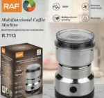 Buy the RAF Electric Masala Grinder Pakistan – 300W powerful motor, stainless steel blades, perfect for fresh spices and coffee every day.