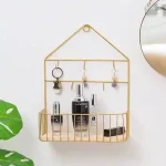 Creative Wall-Mounted Shelf with Hooks – Minimalist Space-Saving Storage for Home and Office
