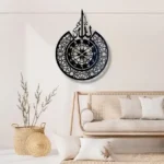 Islamic Calligraphy Wall Clock Allah Name Wall Art for Home Decor Pakistan