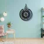 Islamic Calligraphy Wall Clock Allah Name Wall Art for Home Decor Pakistan