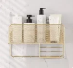 Wall-Mounted Metal Spice Rack with Paper Towel Holder