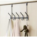 Metal Organizer Set – Bathroom Shelf, Door Hook & Lid Rack Pack of 3 - Image 2