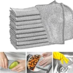 Buy Dish Washing Cleaning Cloth Wire Dish Washing Rugs For Kitchen Dishes Metal Silver Scrubber Price in Pakistan