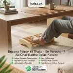 Wooden Foot Roller Massager Manual Reflexology Tool Pakistan