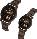 buy Couple Watch Analogue Pakistan Black Stainless Steel 2 Pcs Quartz Set (1)