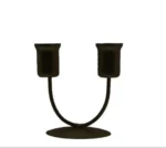 Metal candle holder 2 arm candelabra black table decor Pakistan