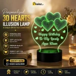 Customized Name 3D Illusion Lamp Birthday Gift in Pakistan
