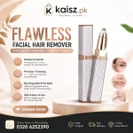 Flawless Facial Hair Remover Painless Rechargeable Eyebrow Trimmer Pakistan