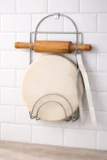 stainless steel chakla belan stand wall mount kitchen organizer Pakistan (1)