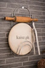 stainless steel chakla belan stand wall mount kitchen organizer Pakistan (1)