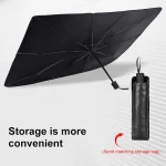 Foldable car windshield umbrella sunshade with UV heat protection Pakistan (6)