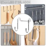 Stainless steel over the door hook hanger for home organization Pakistan